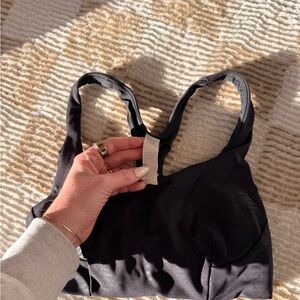 Lululemon black foil sports bra size 6